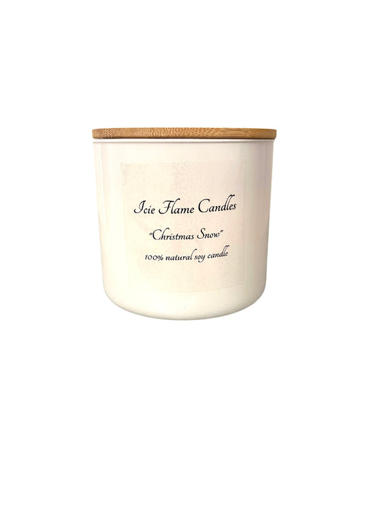Christmas Snow- Natural 3 Wick Candle