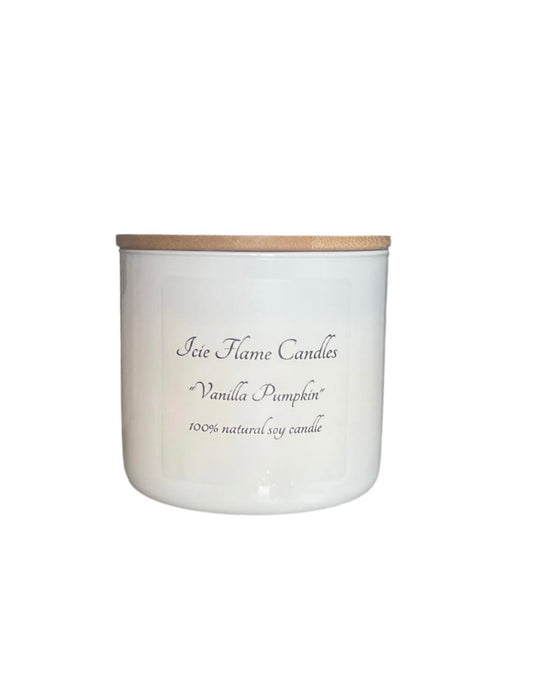 Vanilla Pumpkin- Natural 3 Wick Candle